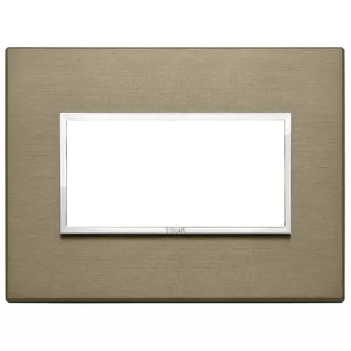 Vimar - 21654.05 - Plate 4M aluminium dark bronze