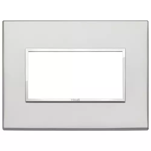 Vimar - 21654.07.01 - Plaque 4M aluminium argent