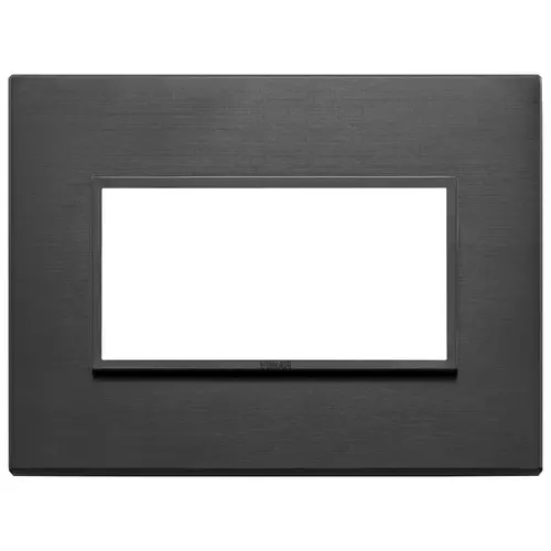 Vimar - 21654.18 - Placca 4M nero totale