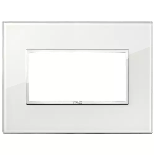 Vimar - 21654.70 - Placa 4M cristal blanco diamante