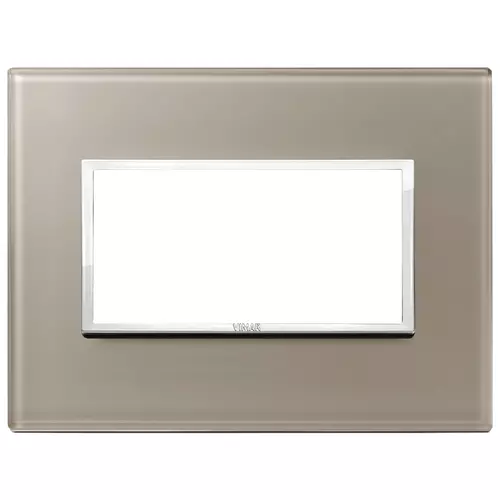 Vimar - 21654.74 - Plate 4M crystal opal brown