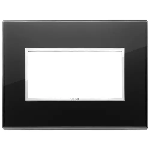 Vimar - 21654.76 - Plaque 4M cristal diamant noir