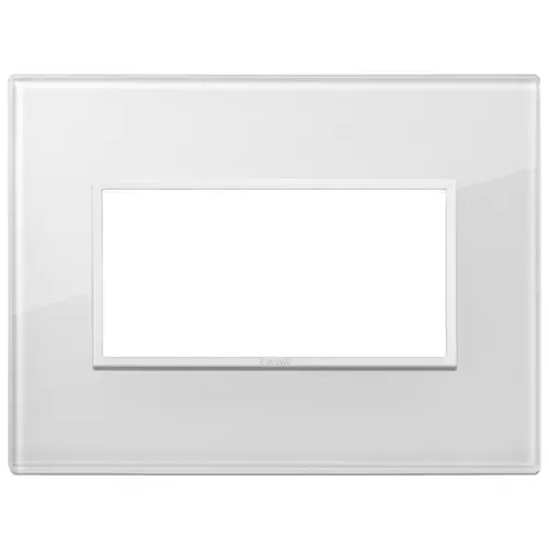 Vimar - 21654.87 - Plate 4M crystal total white diamond