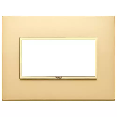 Vimar - 21654.G10 - Plate 4M aluminium satin gold