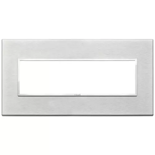 Vimar - 21657.02 - Placa 7M aluminio gris Next