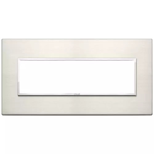 Vimar - 21657.08 - Placa 7M aluminio titanio