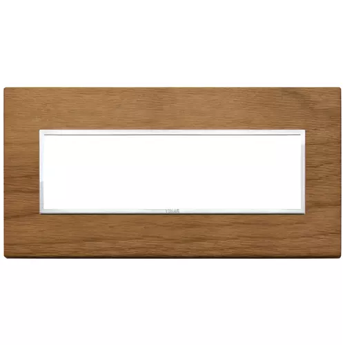 Vimar - 21657.31 - Plate 7M wood Italian walnut