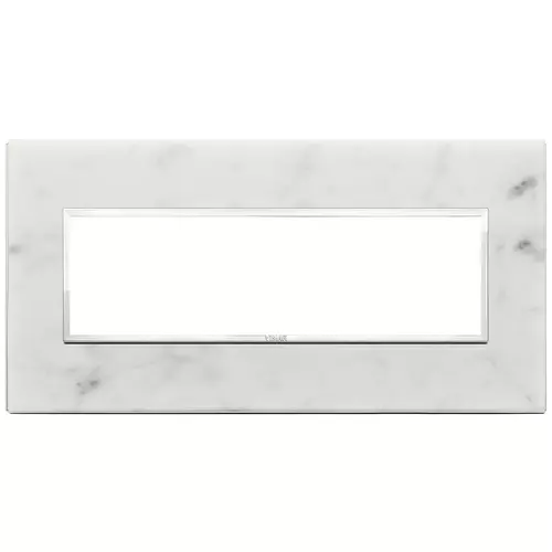 Vimar - 21657.51 - Plaque 7M pierre blanc Carrara