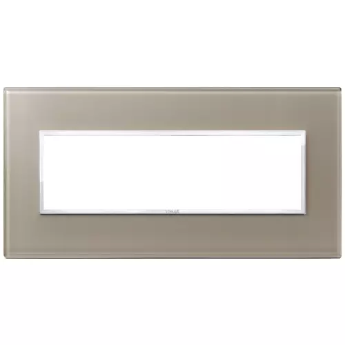 Vimar - 21657.74 - Plaque 7M cristal marron opale