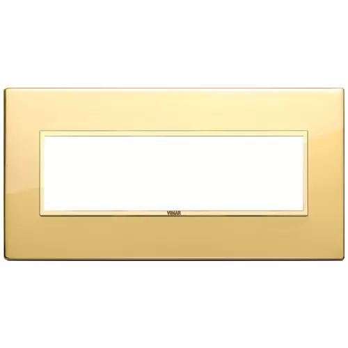 Vimar - 21657.G09 - Placa 7M aluminio oro pulido