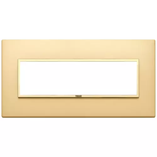 Vimar - 21657.G10 - Placa 7M aluminio oro satinado