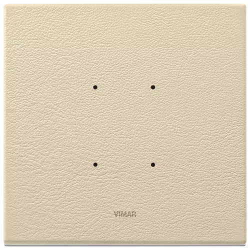 Vimar - 21662.21 - Placa 2M piel natural crema