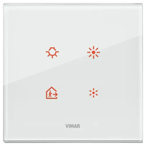 Vimar - 21662.71 - Placa 2M cristal agua