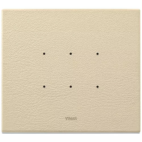 Vimar - 21663.21 - Placa 3M piel natural crema