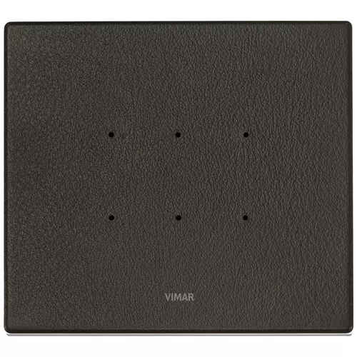 Vimar - 21663.22 - Plate 3M leather tobacco
