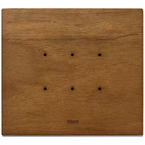 Vimar - 21663.31 - Plate 3M wood Italian walnut