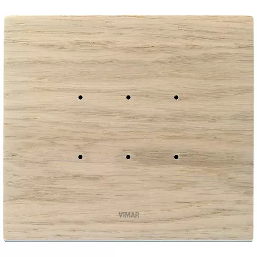 Vimar - 21663.32 - Plaque 3M bois rouvre blanc