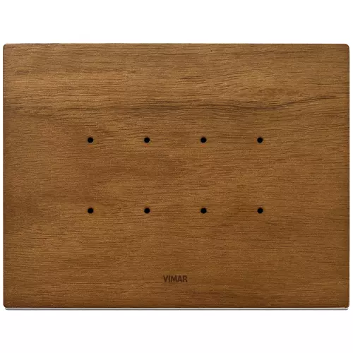 Vimar - 21664.31 - Plate 4M wood Italian walnut