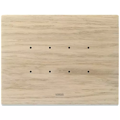 Vimar - 21664.32 - Placca 4M rovere sbiancato