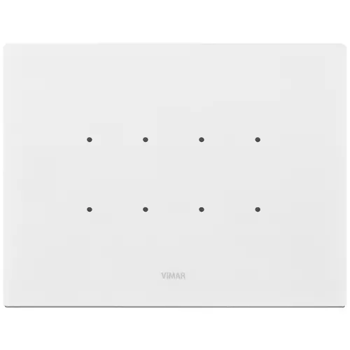 Vimar - 21664.41 - Plaque 4M Corian blanc glacier ice