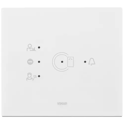 Vimar - 21666.41 - Plaque 3M transponder blanc glacier ice