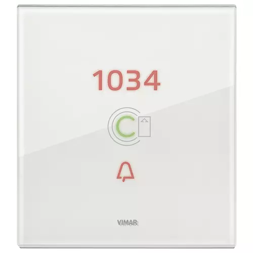 Vimar - 21666.70.01 - Plate 3M f/transponder NR white diamond