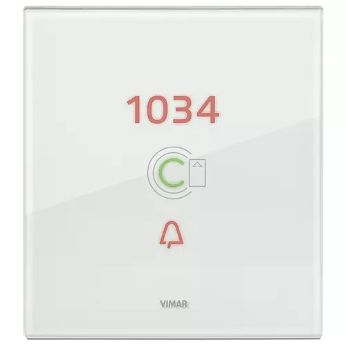 Vimar - 21666.71.01 - Plate 3M f/transponder NR aqua