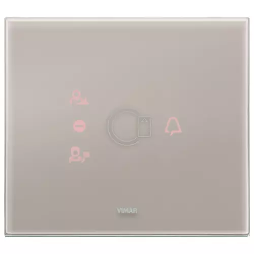 Vimar - 21666.73 - Plaque 3M p/transponder crist.gris perle