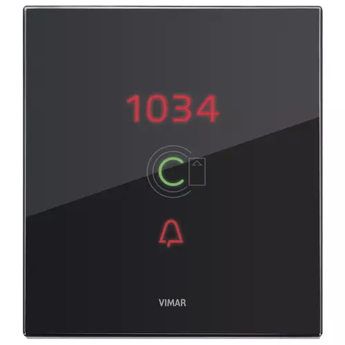 Vimar - 21666.76.01 - Plaque 3M p/transponder NR diam.noir