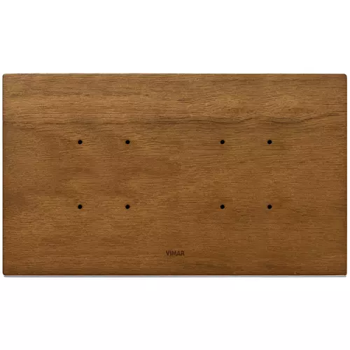 Vimar - 21667.31 - Plate 5MBS (2+blank+ 2) wood Ital.walnut