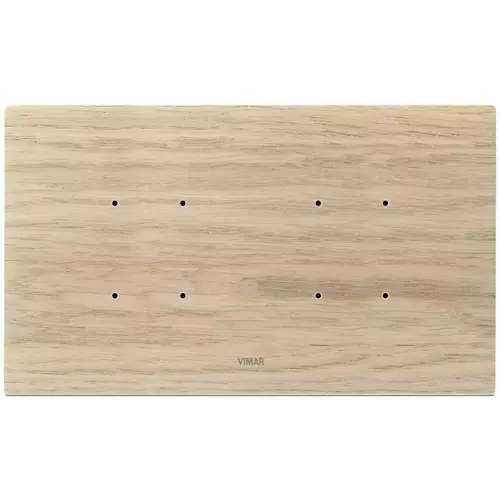 Vimar - 21667.32 - Placa 5MBS (2+blank+2) madera roble blan