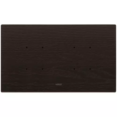 Vimar - 21667.33 - Plaque5MBS (2+blank+2) bois wengé