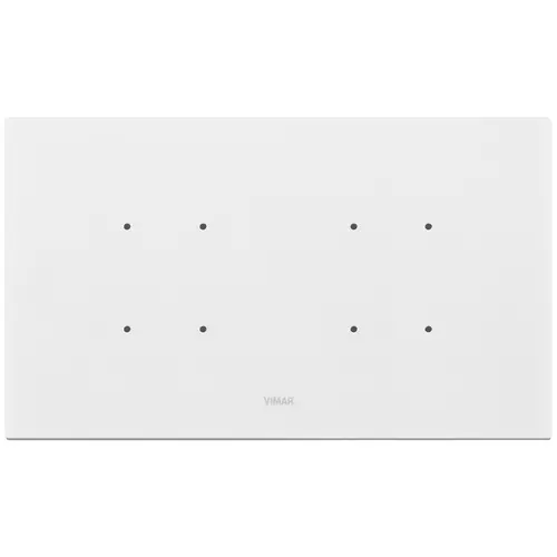 Vimar - 21667.41 - Plaque 5MBS (2+blank+2) Corian blanc ice