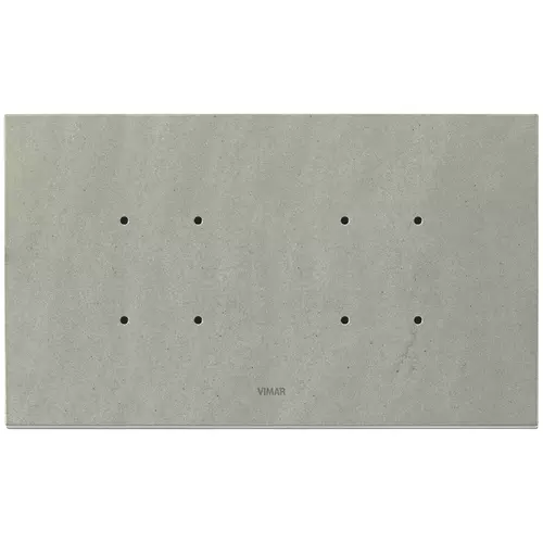 Vimar - 21667.53 - Plaque 5MBS (2+blank+2)pierre grisquartz