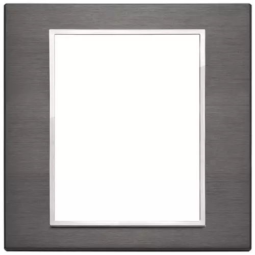 Vimar - 21668.03 - Plate 8(4+4)M aluminium lava grey