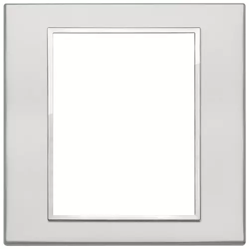 Vimar - 21668.07.01 - Plaque 8(4+4)M aluminium argent