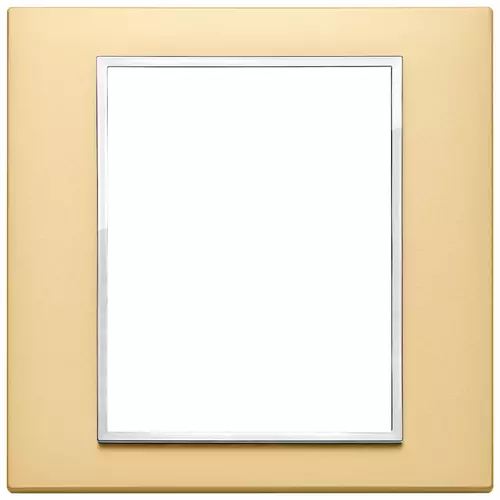 Vimar - 21668.10 - Plate 8(4+4)M aluminium satin gold