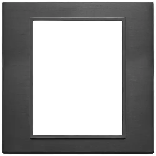 Vimar - 21668.18 - Plaque 8(4+4)M aluminium noir total