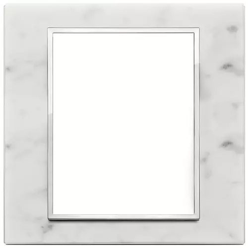 Vimar - 21668.51 - Plaque 8(4+4)M pierre blanc Carrara