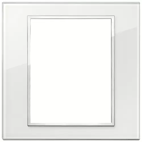 Vimar - 21668.70 - Placa 8(4+4)M cristal blanco diamante