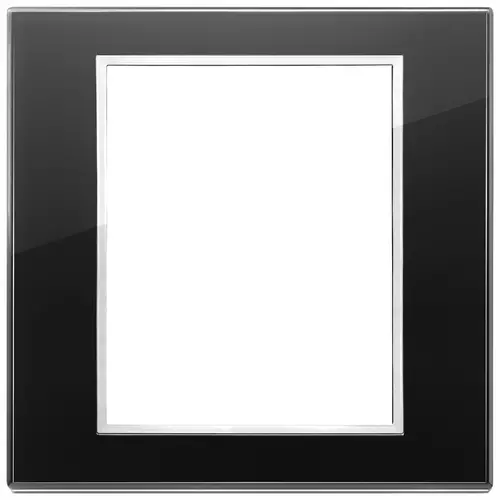 Vimar - 21668.76 - Plaque 8(4+4M cristal diamant noir