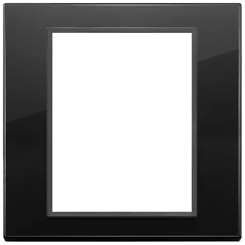 Vimar - 21668.88 - Plaque 8(4+4)M cristal noir tot.diamant