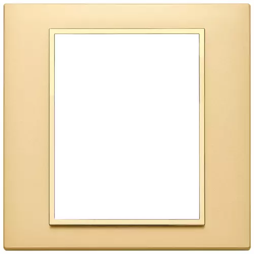 Vimar - 21668.G10 - Plate 8(4+4)M aluminium satin gold