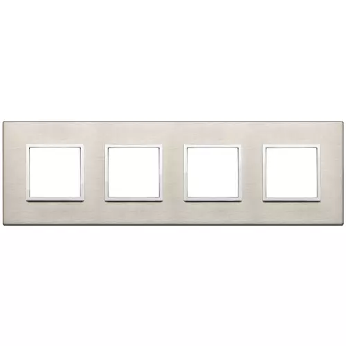 Vimar - 21669.04 - Plate 8M (2+2+2+2) 71mm neutral bronze