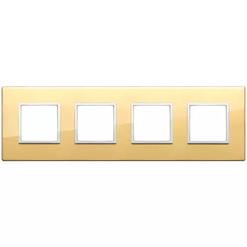 Vimar - 21669.09 - Plate 8M (2+2+2+2) 71mm polished gold