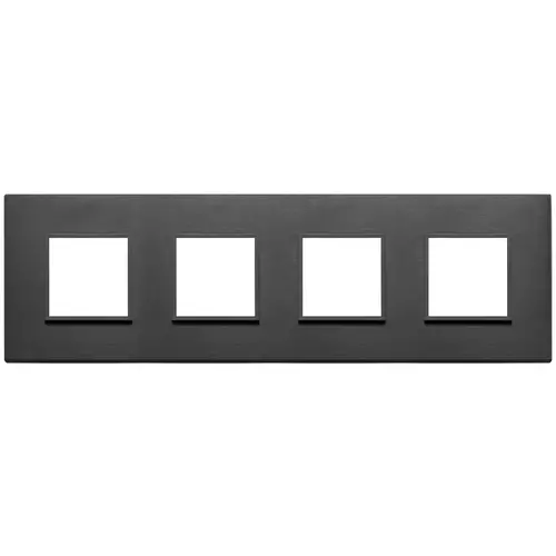Vimar - 21669.18 - Plate 8M (2+2+2+2) 71mm total black
