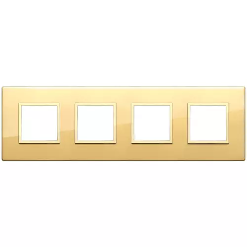 Vimar - 21669.G09 - Plate 8M (2+2+2+2) 71mm polished gold