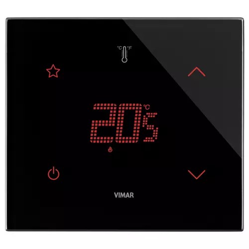 Vimar - 21814.S.76 - Thermostat KNX STAR 2M schwarz-diamant