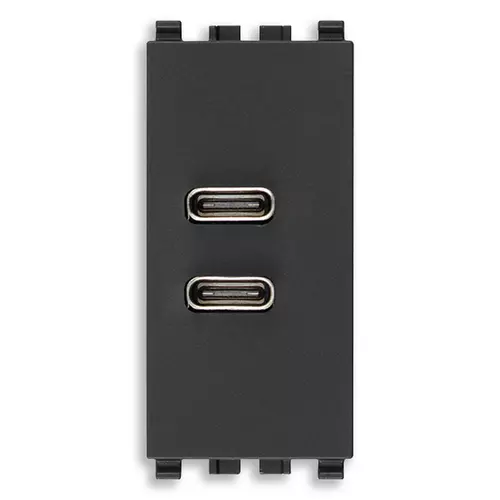 Vimar - 22292.CC.15 - Alimentation USB C+C 5V 3A 15W 1M gris