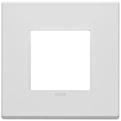 Vimar - 22642.01 - Plaque 2M métal blanc mat